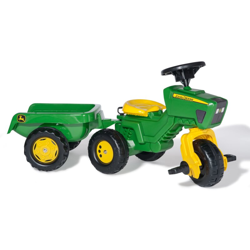Trójkołowiec ROLLY TOYS Rolly Kid John Deere z przyczepą