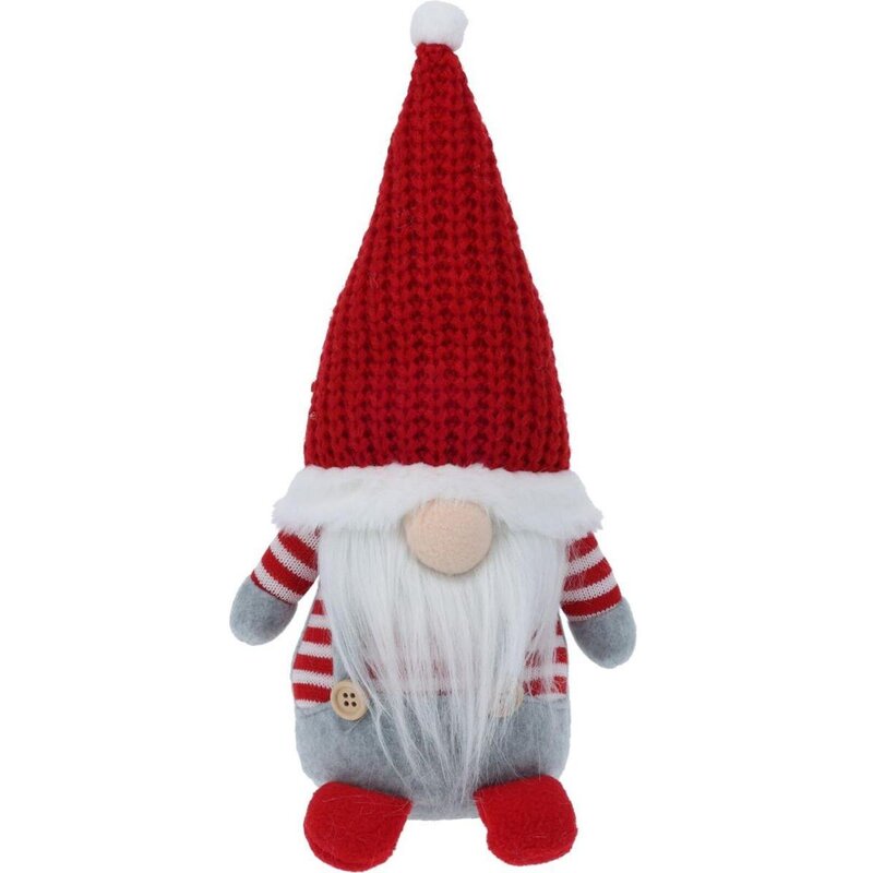 Skrzat CHRISTMAS DECORATION Krasnal 30 cm Szary