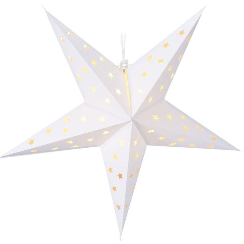 Gwiazda CHRISTMAS DECORATION 60 cm Biały