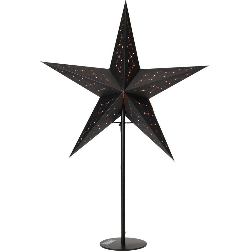 Gwiazda CHRISTMAS DECORATION 45 cm Czarny