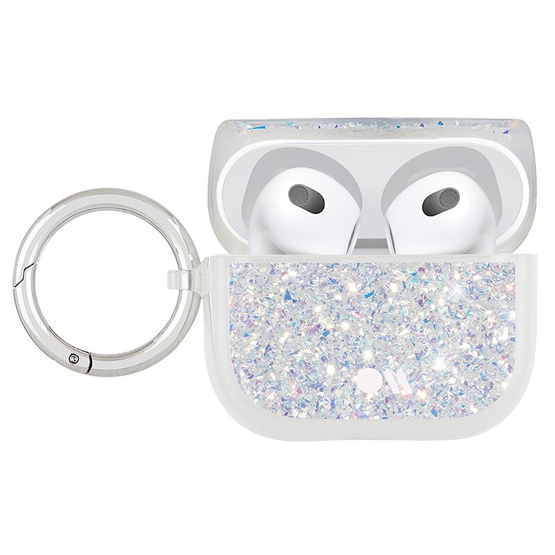 Etui na słuchawki CASE-MATE Twinkle do Apple AirPods 3 Srebrny