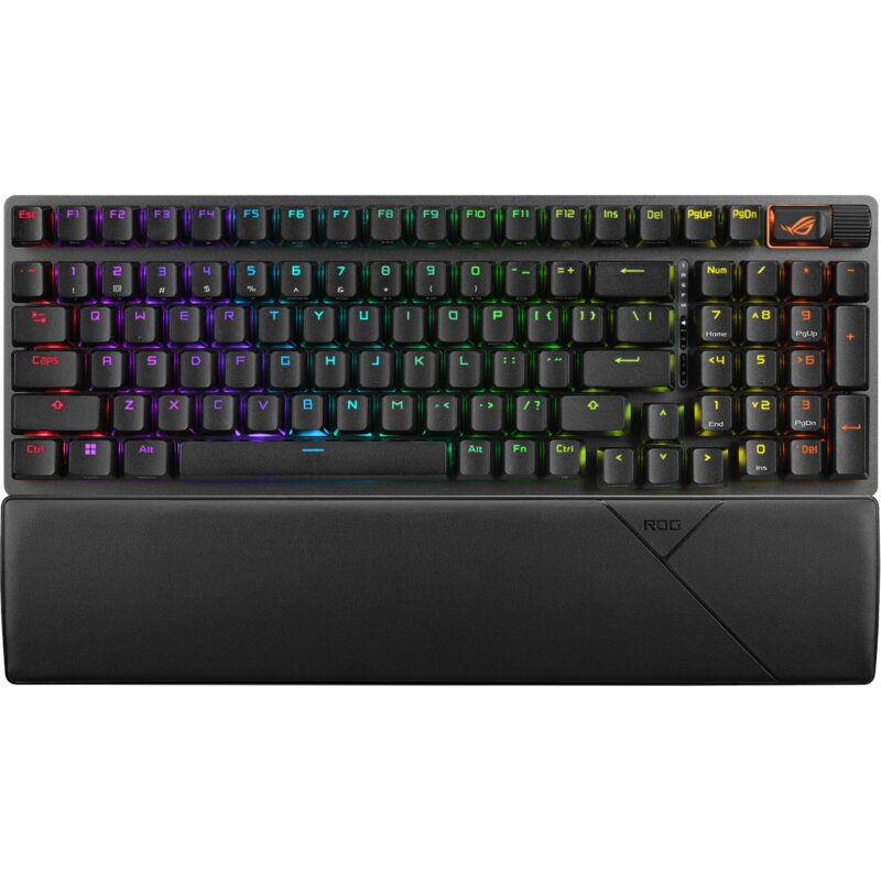 Klawiatura ASUS ROG Strix Scope II 96 Wireless RGB Hot Swap NX Snow Switch Czarny
