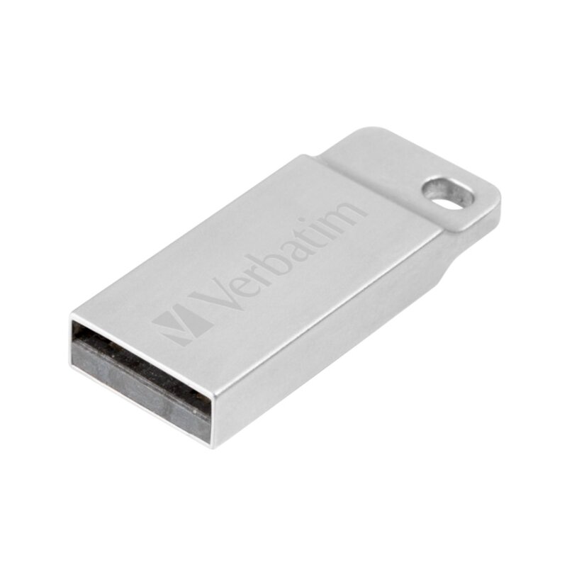 Pendrive VERBATIM Metal Executive 32GB. USB 2.0, Odczyt 12 Mb/s, Zapis 5 Mb/s Srebrny