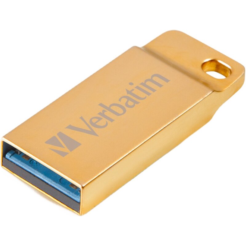 Pendrive VERBATIM Metal Executive 16GB, USB 3.2 Gen. 1 (USB 3.0), Odczyt 60 Mb/s, Zapis 12 Mb/s Złoty