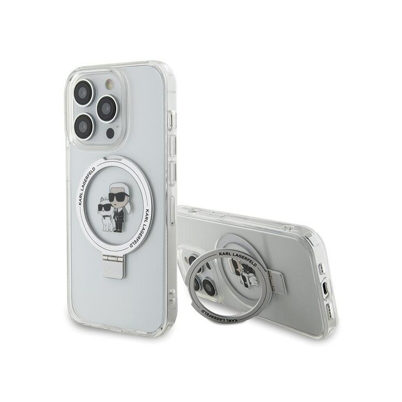 Etui KARL LAGERFELD Ring Stand do Apple iPhone 15 Pro