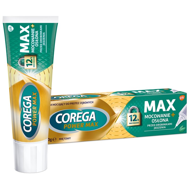 Krem do protez COREGA Max Mocowanie + Osłona Miętowy 40 g
