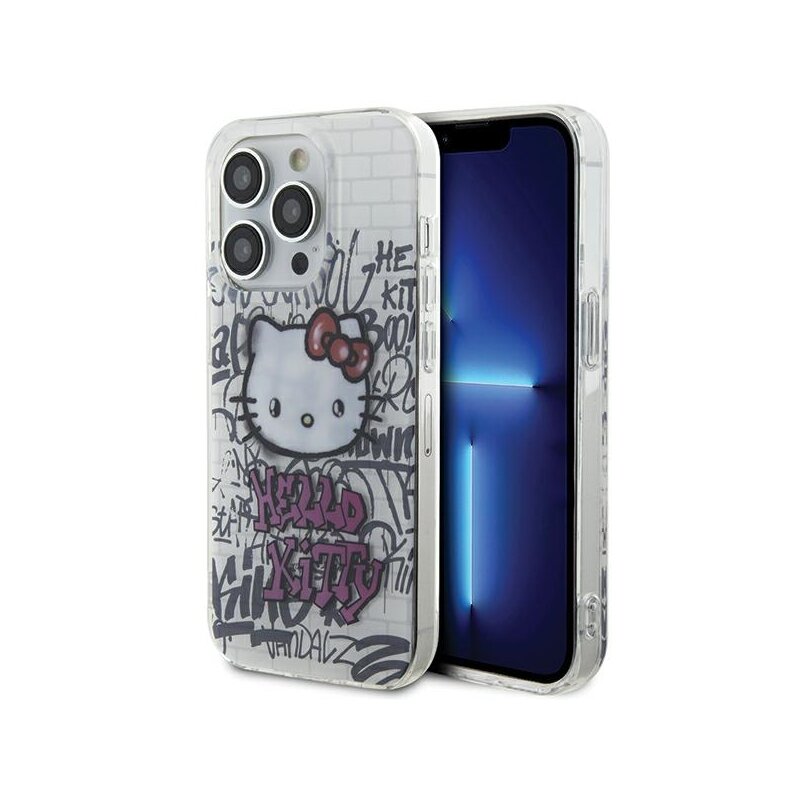 Etui HELLO KITTY IML Kitty On Bricks do Apple iPhone 14 Pro Max Biały