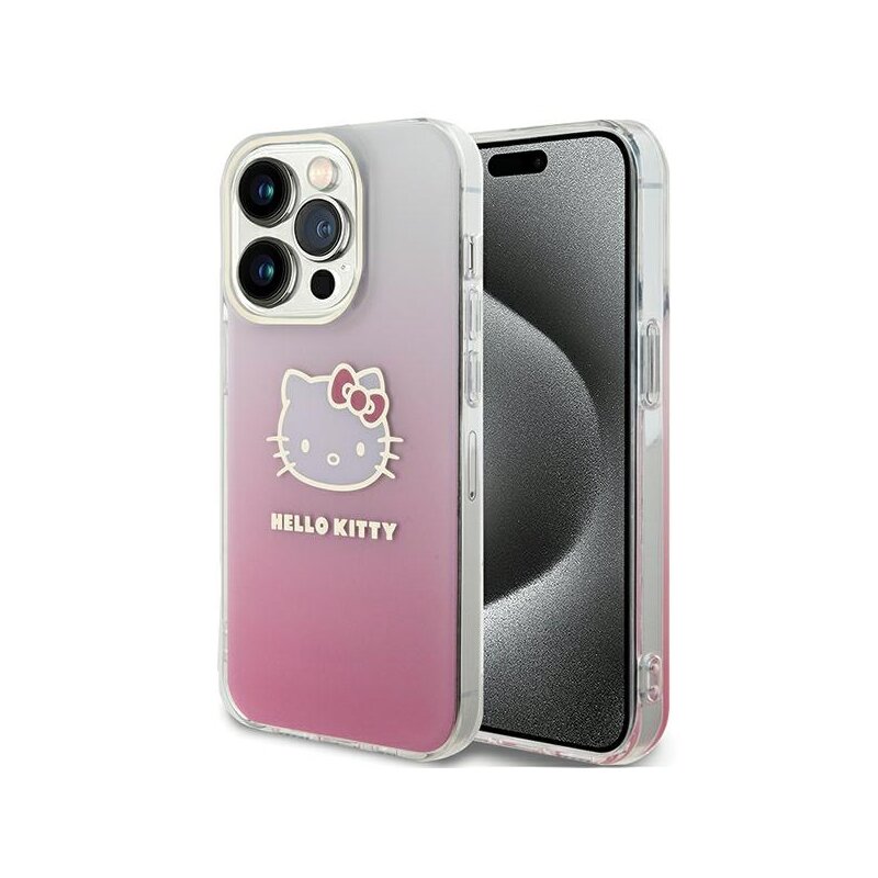 Etui HELLO KITTY IML Gradient do Apple iPhone 15 Pro Różowy