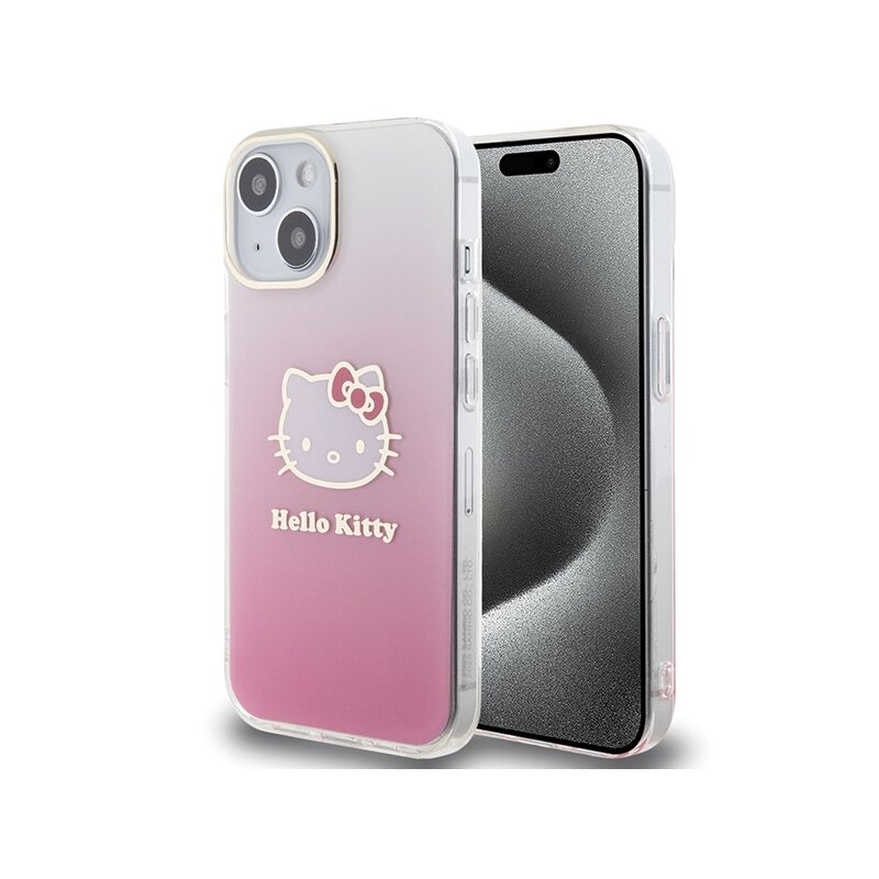 Etui HELLO KITTY IML Gradient do Apple iPhone 15 Różowy