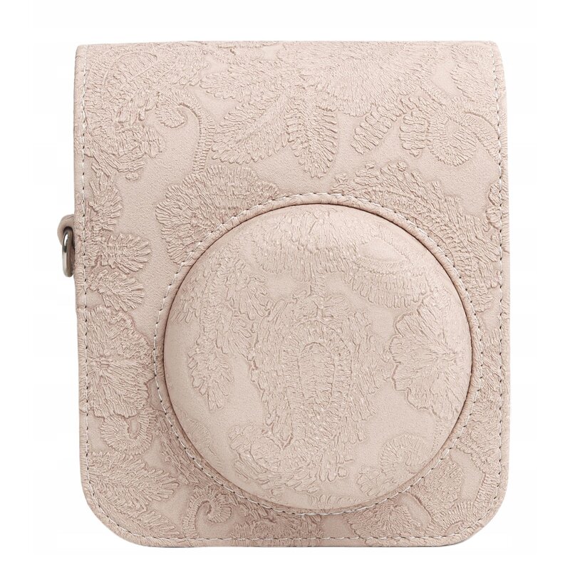 Pokrowiec LOVEINSTANT SB8033 do FujiFilm Instax Mini 12 Beżowy Haft