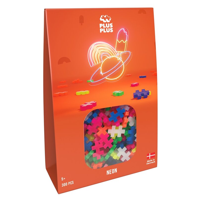 Klocki plastikowe PLUS-PLUS Basic Neonowe 014-3351