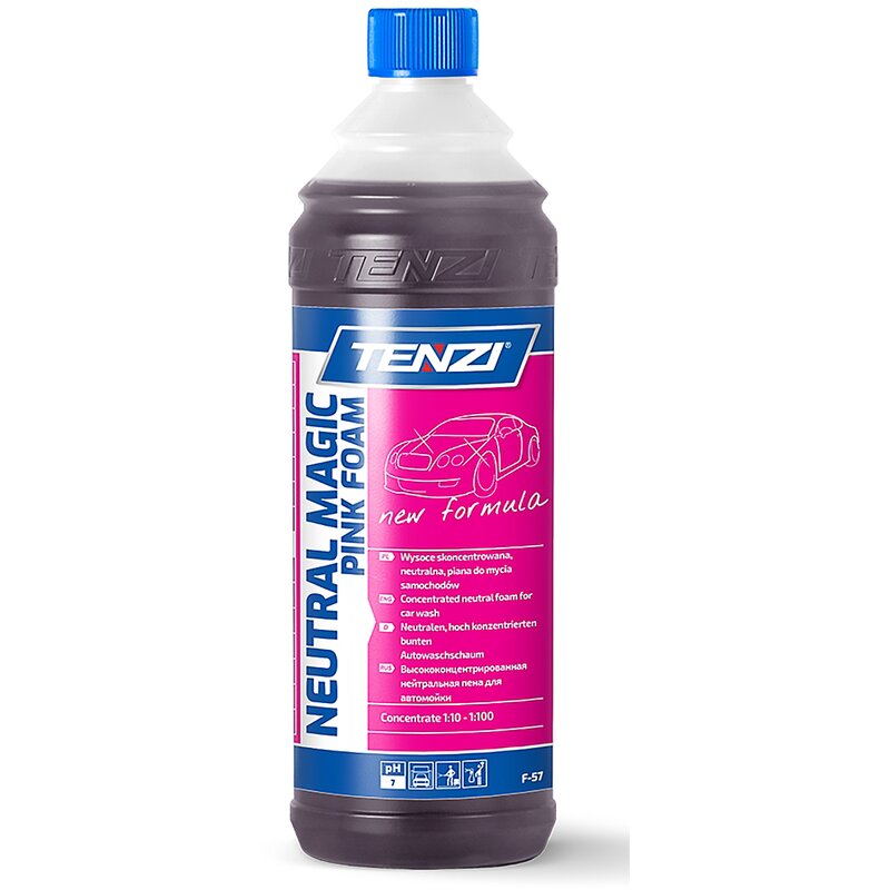 Aktywna piana do mycia samochodów TENZI Neutral Magic Foam Pink 1 l