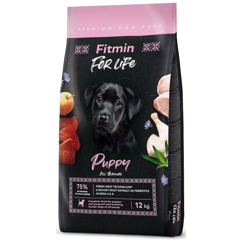 Karma dla psa FITMIN Dog For Life Puppy Drób 12 kg