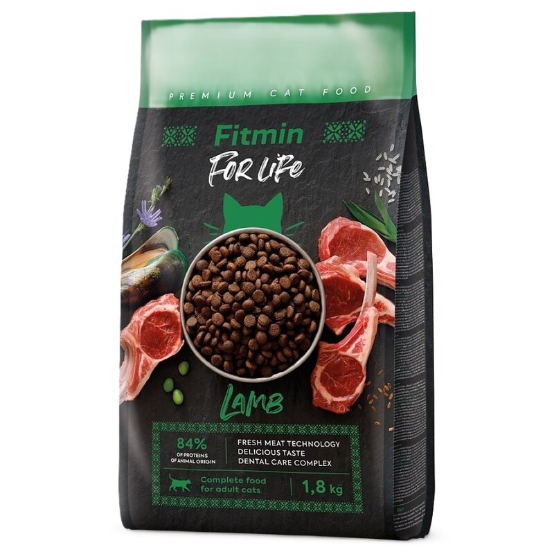 Karma dla kota FITMIN For Life Jagnięcina 1.8 kg