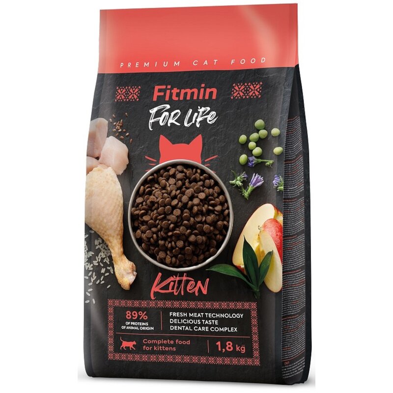 Karma dla kota FITMIN For Life Kitten Kurczak 1.8 kg