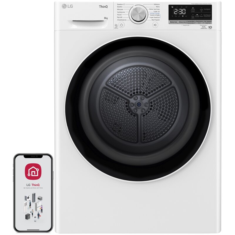 LG RC80V5AV5N 61,5cm 8kg Zdalne sterowanie