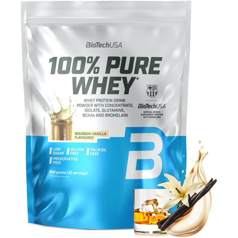 Odżywka białkowa BIOTECH 100 Pure Whey Waniliowo-bourbonowy (900 g)