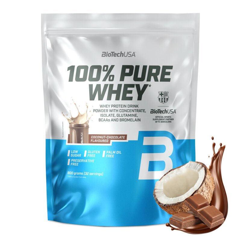 Odżywka białkowa BIOTECH 100 Pure Whey Czekoladowo-kokosowy (900 g)