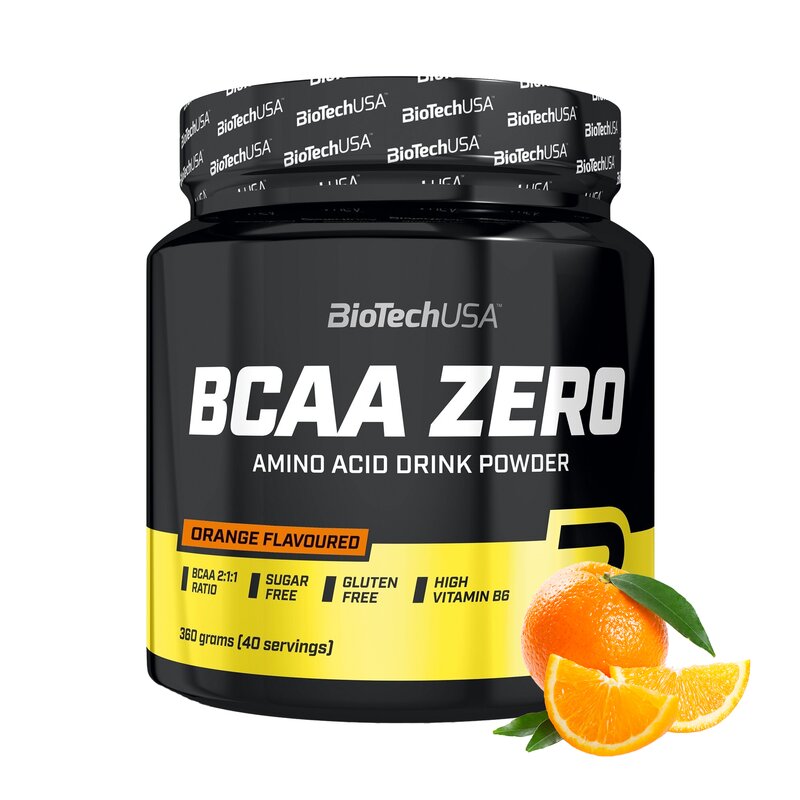 Aminokwasy BCAA BIOTECH Zero Pomarańczowy (360 g)