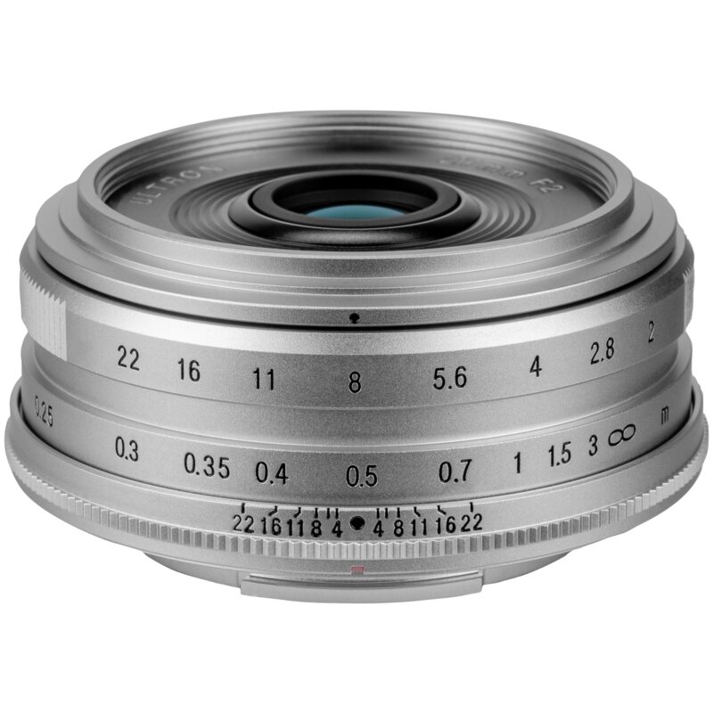 Obiektyw VOIGTLANDER Ultron 27 mm f/2.0 do Fujifilm X Srebrny