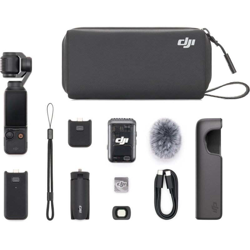 Kamera sportowa DJI Osmo Pocket 3 Creator Combo, filmy 4K 120FPS, 166 minut pracy, Wi-Fi, Bluetooth