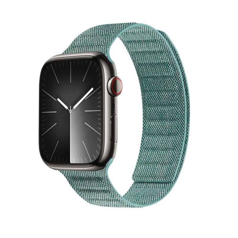 Pasek CRONG Melange do Apple Watch do koperty 44/45/46/49mm Turkusowy