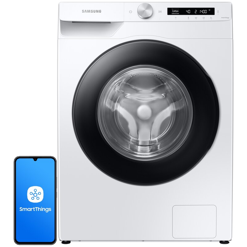 Pralka SAMSUNG WW90T504DAWC 9kg 55cm 1400obr AI Energy Mode, Panel AI Control Sterowanie smartfonem