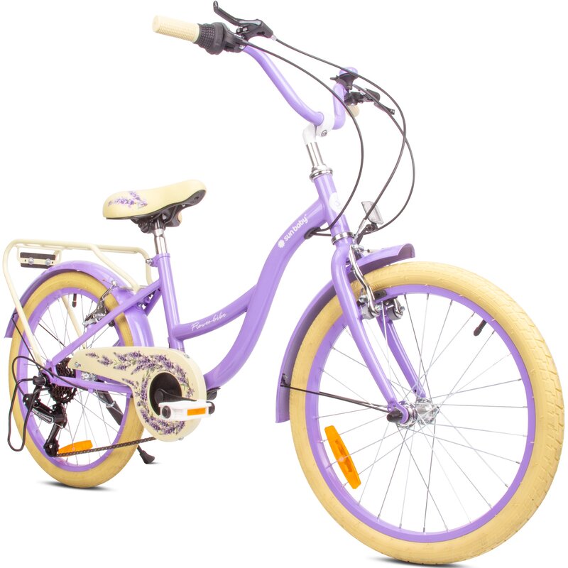 Rower dziecięcy SUN BABY Flower Bike 20 cali Lawendowy Wzrost: 120-135 cm Wiek: 6-10 lat