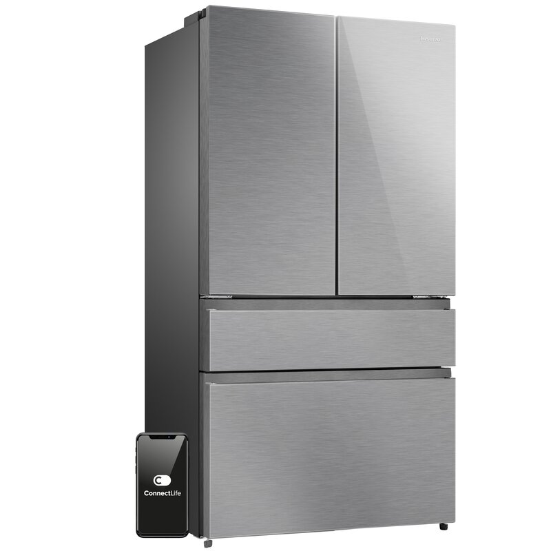 Lodówka HISENSE RF749N4SGIE MD Side by Side No Frost 178.5cm Srebrna Wi-Fi ConnectLife My Fresh Choice Metal Cooling