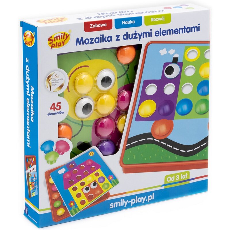 Zabawka edukacyjna SMILY PLAY Guziczkowa Mozaika SP82925