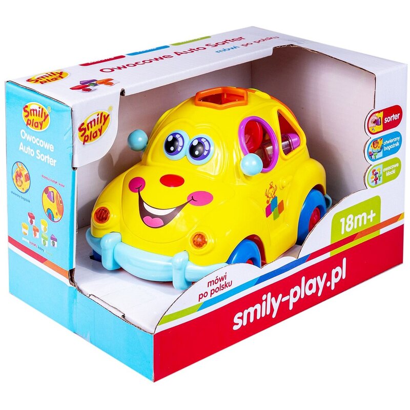 Zabawka edukacyjna SMILY PLAY Autko Sorter SP83668