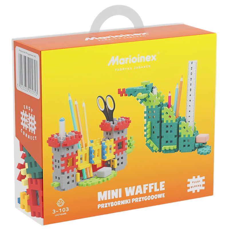 Klocki elastyczne MARIOINEX Mini Waffle Przyborniki przygodowe 905753