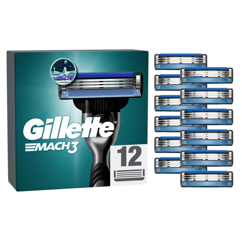 Ostrza do golarki GILLETTE Mach3 (12 sztuk)