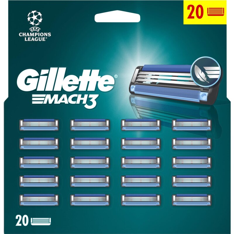 Ostrza do golarki GILLETTE Mach3 (20 sztuk)