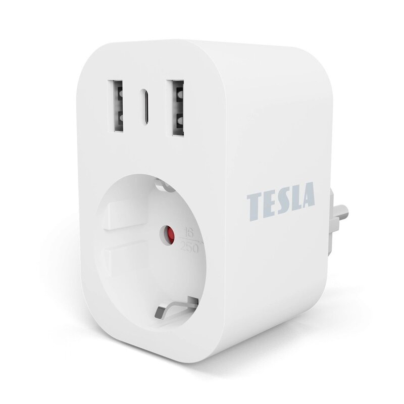 Gniazdko TESLA SP300 TSL-SPL-SP300-3USB Wi-Fi