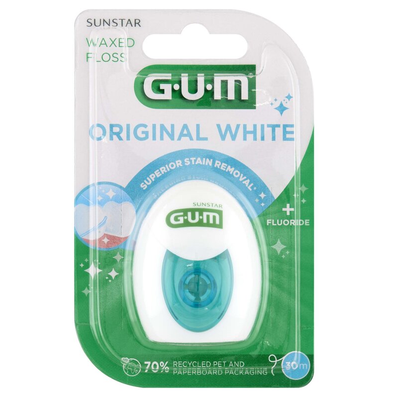 Nić dentystyczna SUNSTAR GUM Original White (30 m)