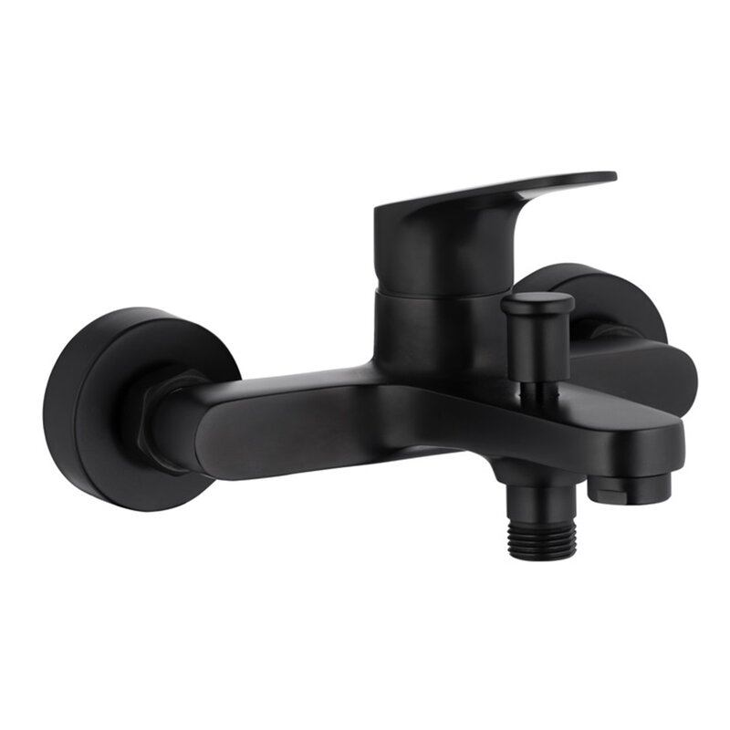 Bateria wannowa natynkowa KFA ARMATURA Otava 5554-010-81 Czarny mat