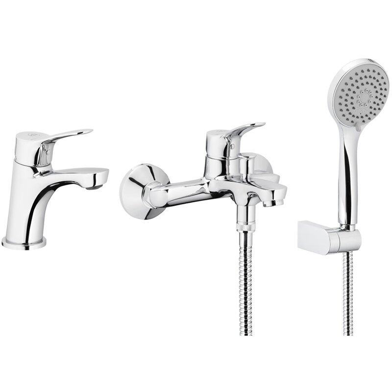 Zestaw wannowy natynkowy KFA ARMATURA Morris 5241-003-00 Chrom