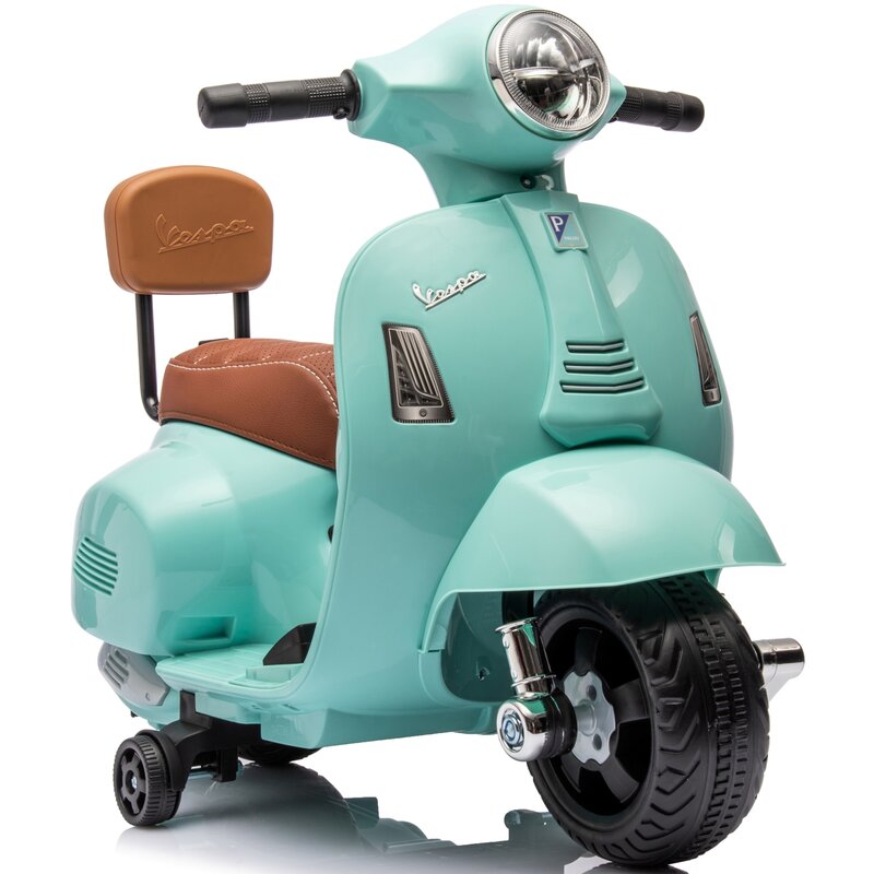 Motorek elektryczny SUN BABY Scooter Vespa z oparciem Turkusowy