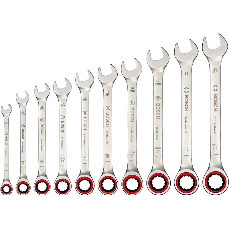 Zestaw kluczy płasko-oczkowych BOSCH B-1600A02AU0 (10 elementów)