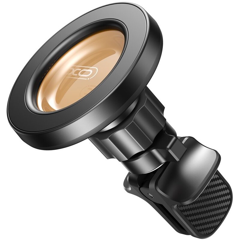 Uchwyt na telefon i smartfon XO C129 Czarno-przezroczysty uchwyt samochodowy na kratkę nawiewu