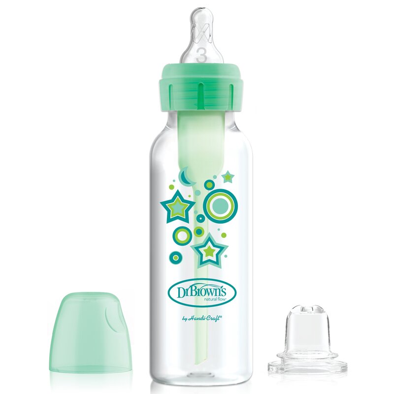 Zestaw DR BROWN'S Od butelki do kubka 250 ml Zielony