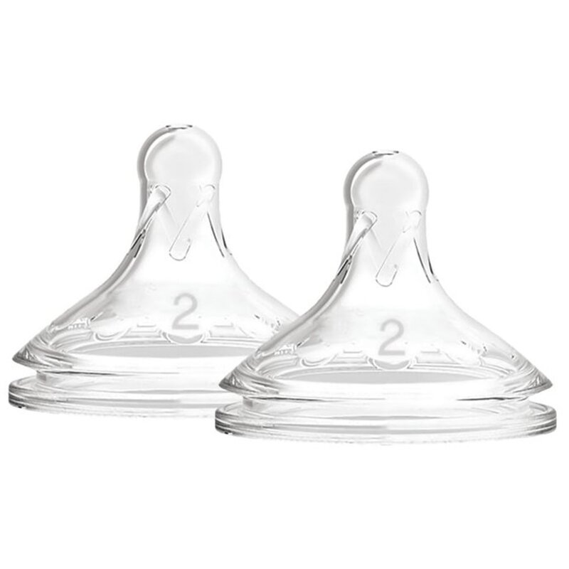 Smoczek DR BROWN'S Natural Flow Poziom 2 Przezroczysty 3 m+ (2 sztuki)