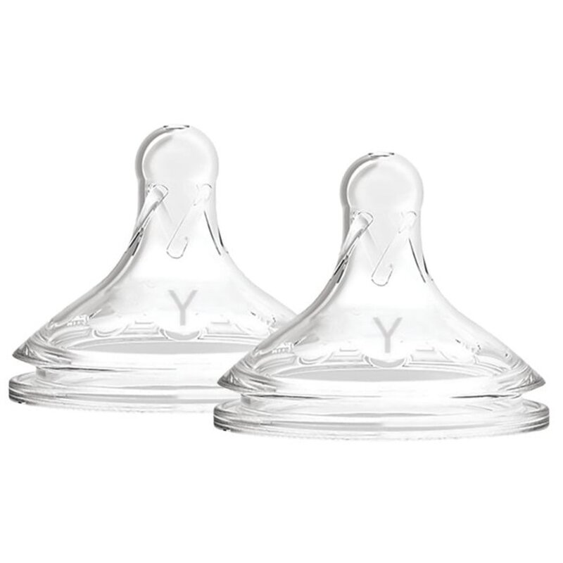 Smoczek DR BROWN'S Natural Flow Poziom Y Przezroczysty 9 m+ (2 sztuki)