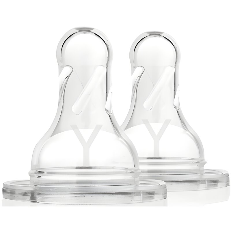 Smoczek DR BROWN'S Standart Y Przezroczysty 9 m+ (2 sztuki)