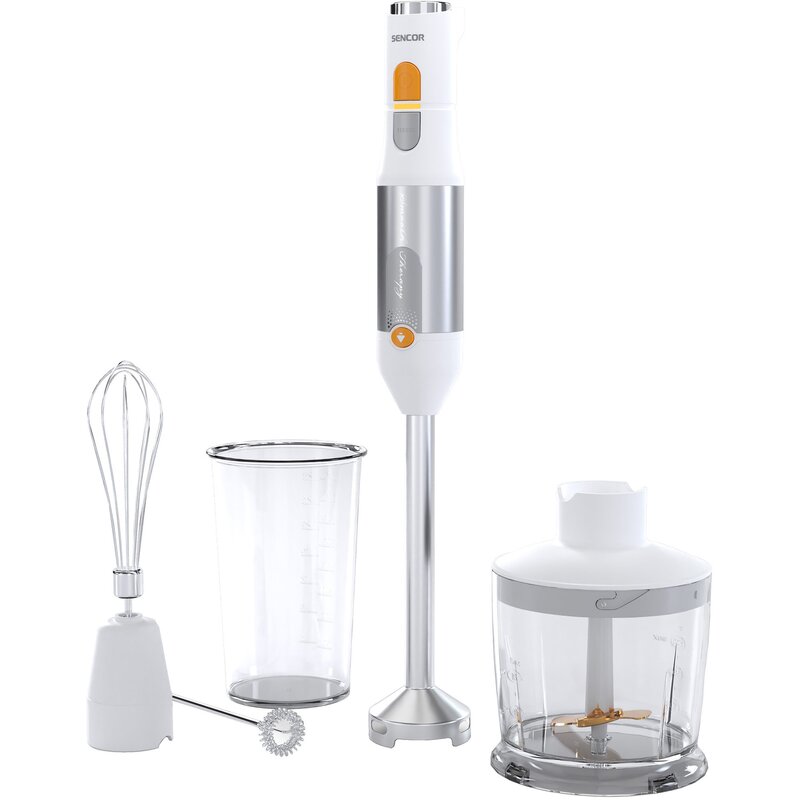 Sencor SHB 6301WH 1200W Rozdrabniacz Końcówka do ubijania Spieniacz do mleka