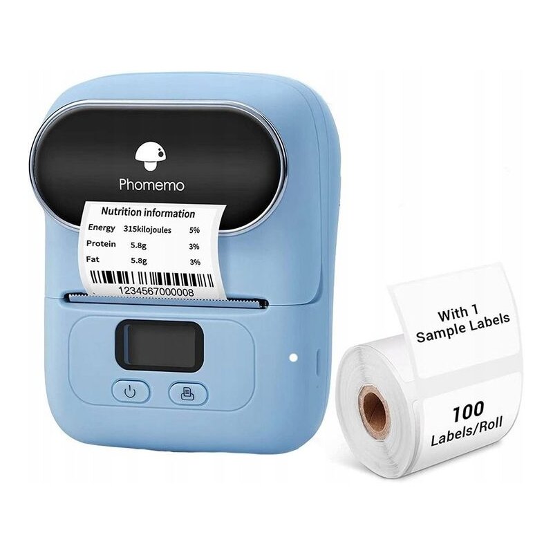 Drukarka PHOMEMO M110 Złącze USB Niebieski