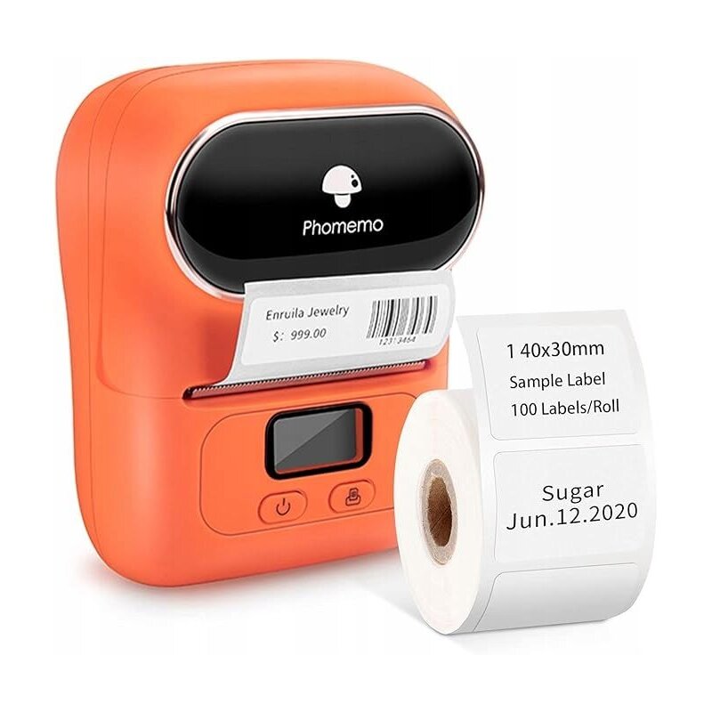 Drukarka PHOMEMO M110 Złącze USB Pomarańczowy