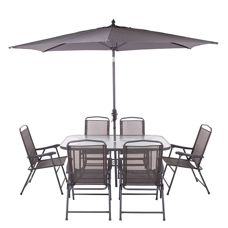 Zestaw mebli ogrodowych PATIO Bordeaux 47973 Antracytowy