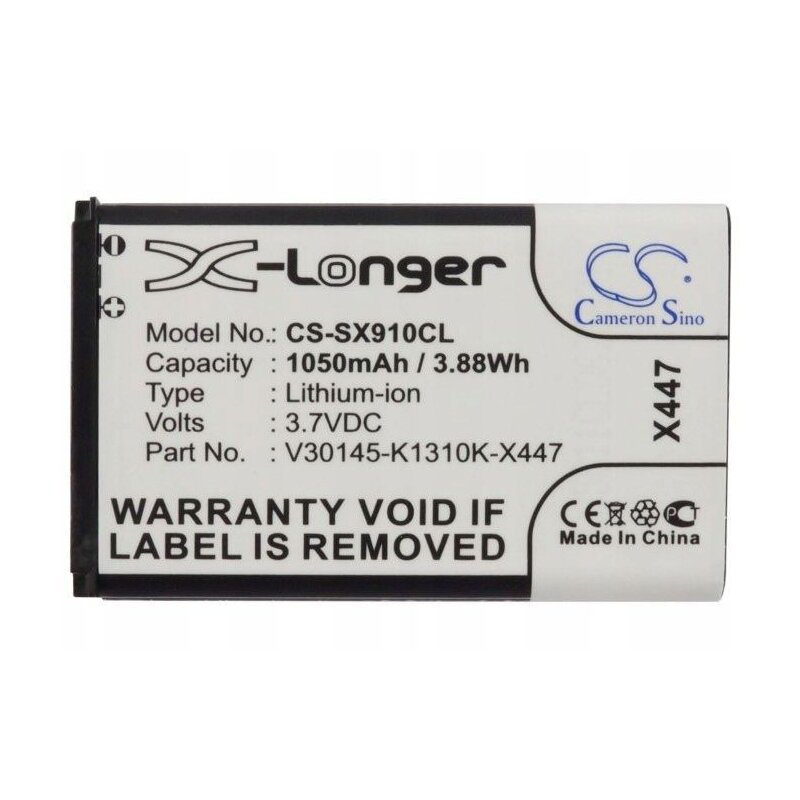 Bateria do telefonu CAMERON SINO CS-SX910CL 1050 mAh do Siemens